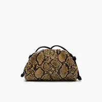 Sacs à main plissés serpentin pour femmes, pochette, sac à bandoulière, motif serpent, sac de luxe de créateur 3