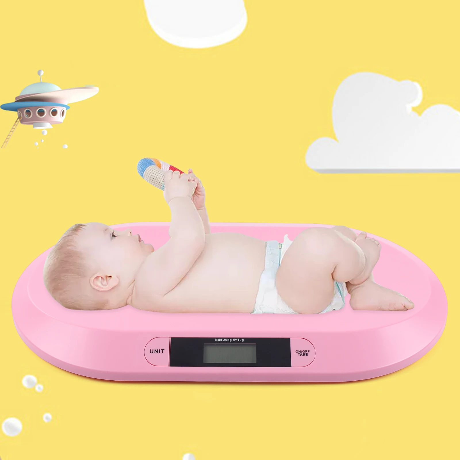High-Precision Digital Baby Weighing Scale (Max 44 lbs),