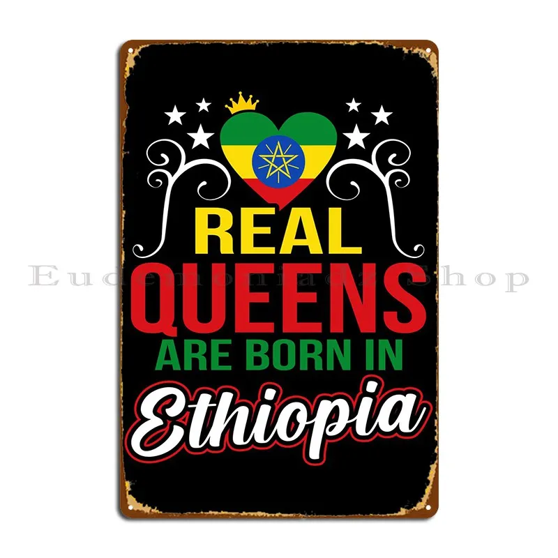 

Металлический плакат в стиле ретро с надписью Эфиопии