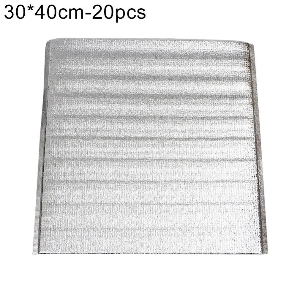 Healvian 10St Isolierte Tragetaschen Aus Alufolie - 23x22cm, Für Lebensmittel, Restaurants & Picknicks | Wärmeisolierend, Faltbar