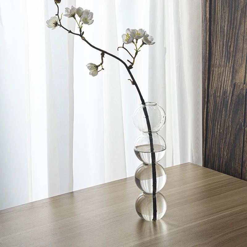 

High Quality Transparent Glass Flower Vase Bubble Shape Terrarium