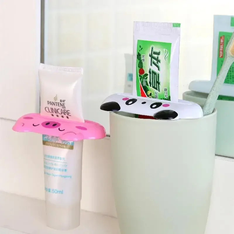Toothpaste Squeezer 1 Pcs Animal Easy Toothpaste Dispenser Plastic Tooth Paste Tube Rolling Holder For Home Bathroom