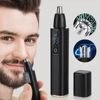Electric Nose Hair Trimmer with Digital Display Hair Remover Nose Hair  Shaver Scissors Face Care Kit Tools with USB Charging 1