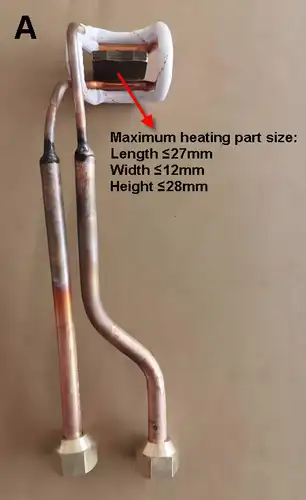 Opening U-Shaped Copper Induction Heating Coil Metalworking Welding Brazing Metalworking Heating Head for Industrial Use - Image 7