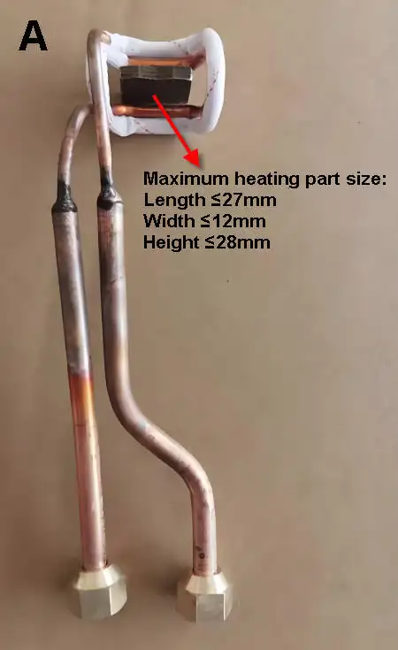 Opening U-Shaped Copper Induction Heating Coil Metalworking Welding Brazing Metalworking Heating Head for Industrial Use - Image 7
