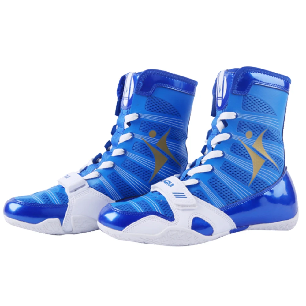 KANGRUI Big Size 46 45 High Top Professional Boxing Boots Men Women Wrestling Sneakers Outdoor Gym Fitness Sanda Shoes