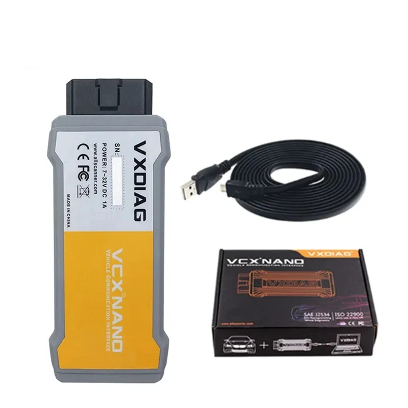 OBD2 Оригинальный VXDIAG диагностический инструмент VXDIAG VCX NANO 2014D Dice USB OBDII диагностический сканер VCX NANO Dice USB OBD2 Автомобильный сканер