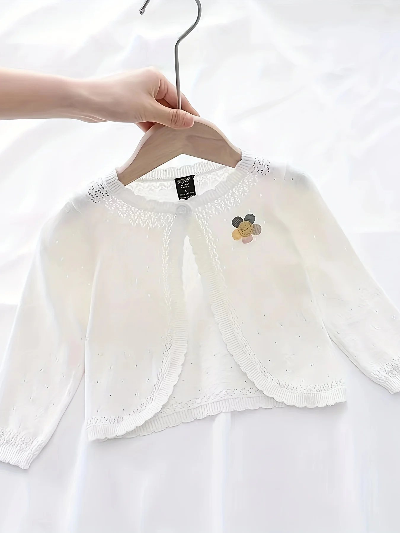 Baby Spring Knitted Cardigan Baby Girl Outwear Spring Autumn Summer Thin Soft Top Girl One Year Old baby girls sweater