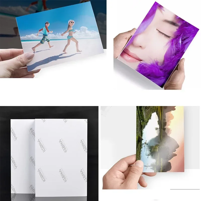 100 광택 4R 잉크젯 프린터, 사진 용지, 이미지 용품, 인쇄 용지, 컬러 사진 용지, 6 인치, 4x6, 200g