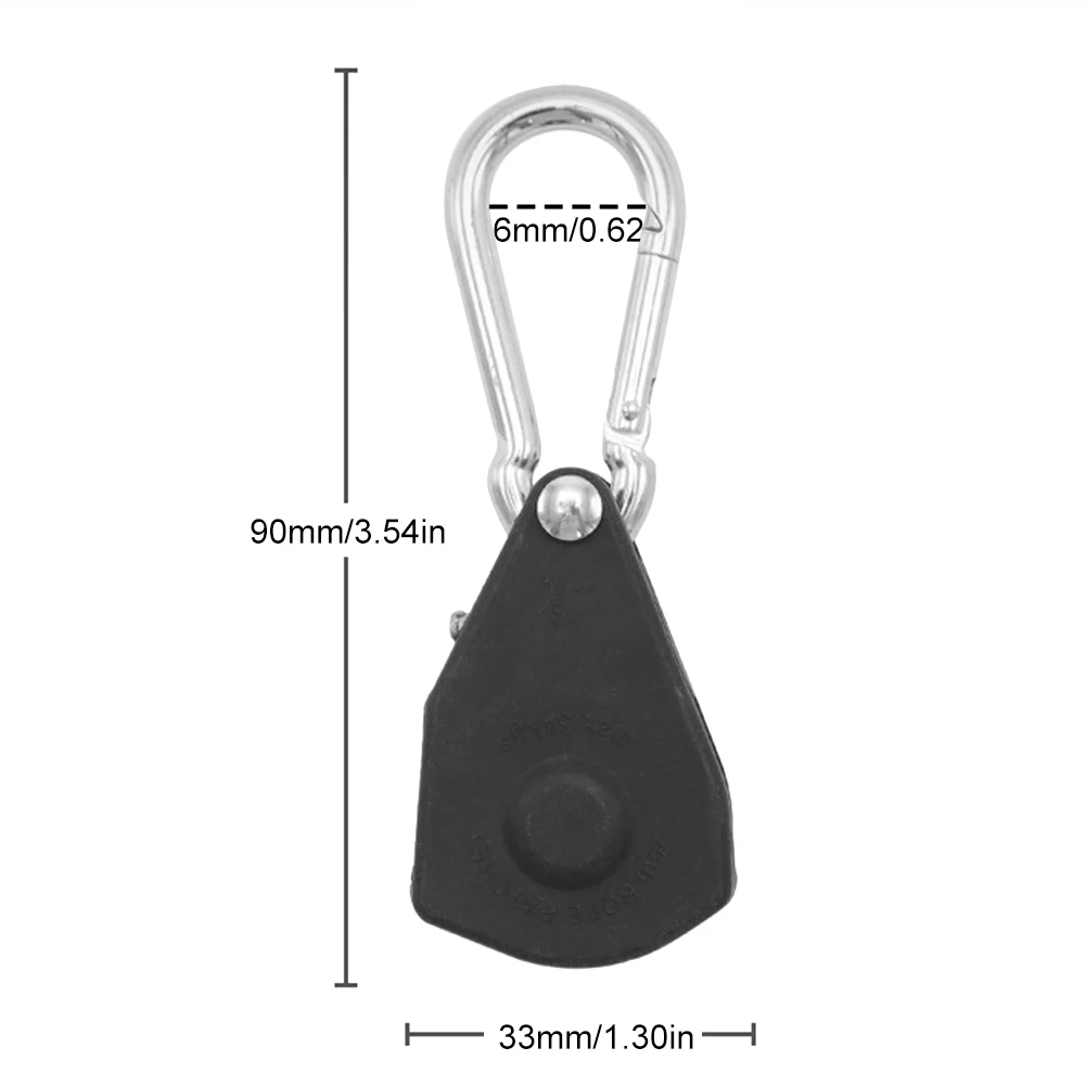 Rope Buckle Tightener Heavy Duty Pulley Ratchet Hanger Windproof Cord Adjuster Fastener for Awning Canopy Accessories 1/2pcs