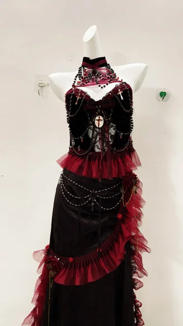 Halter Neck Top and Skirt Set 4