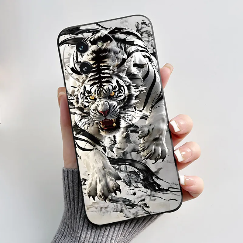 Stylish Black Love Shockproof Silicone Phone Case