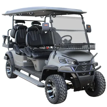 2025 Hot Sale Off Road Club 4 6 Seater 60V Car Hunting Cart Golf Car 5000W Electric Golf Cart with Lithium Battery