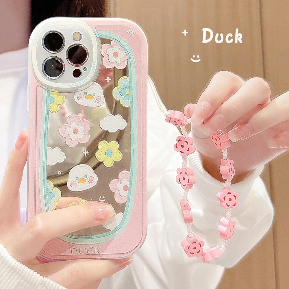 

Cute Cartoon Duck Phone Case for iPhone, 11, 12, 13, 14, 15, Pro Max, Plus, Pro, X, XR, XS Max, 7P, 8P cute Cartoon Pendant