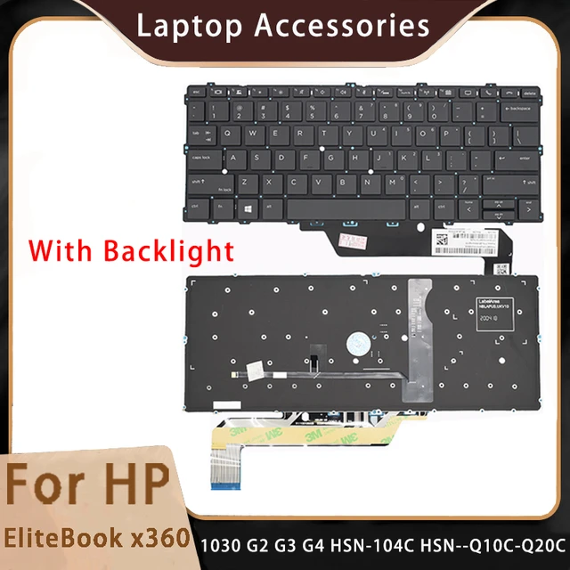 New For HP EliteBook x360 1030 G3 G4 HSN-104C HSN-Q10C HSN-Q20C Replacemen Laptop Keyboard With Backlight - AliExpress