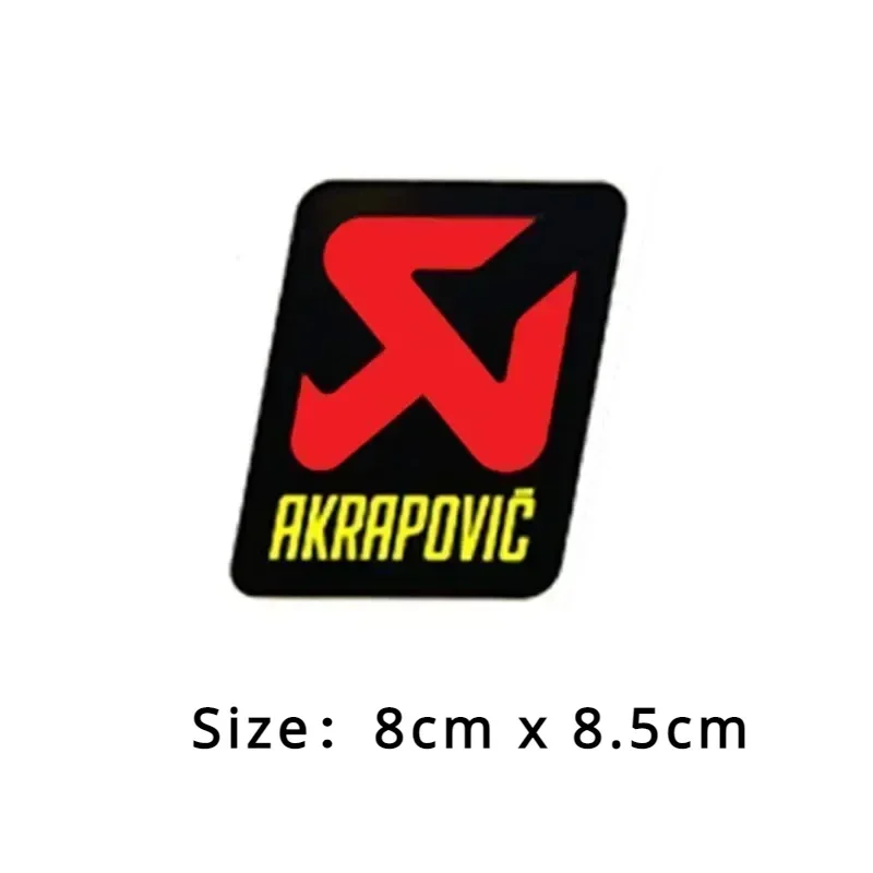 Motorcycle Stickers Vinyl Stickers Custom Stickers Motorcycle Accessories Motorcycle Exhaust Pipe Stickers Moto Aluminium Label Decal Waterproof Heat Resistant for Honda Yamaha Akrapovic Decals Racer