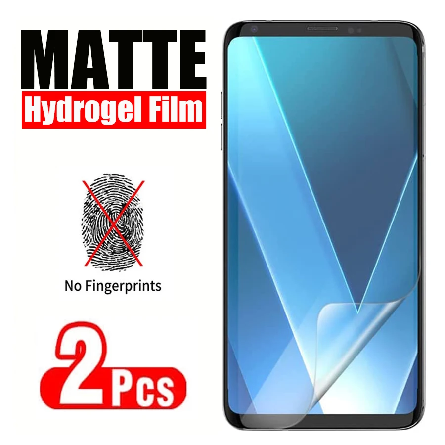 

For LG Velvet Frosted Screen Protector On LG G8X V60 G8 V40 V30 Plus V50 ThinQ Full Cover Matte Hydrogel Film for LG G5 G6 G7 G8