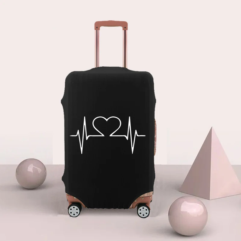Luggage Cover Electrocardiogram Protective Cover Thickened Luggage Cover Elastic Dust for 18-32 Inch Travel Accessories