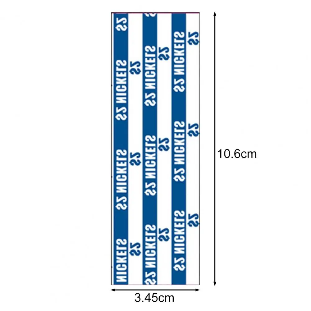 모듬 플랫 코인 롤 래퍼 크래프트 페이퍼, 모든 동전에 대한 페니-니켈 다임 쿼터 코인 롤, 4 가지 색상, 100 개
