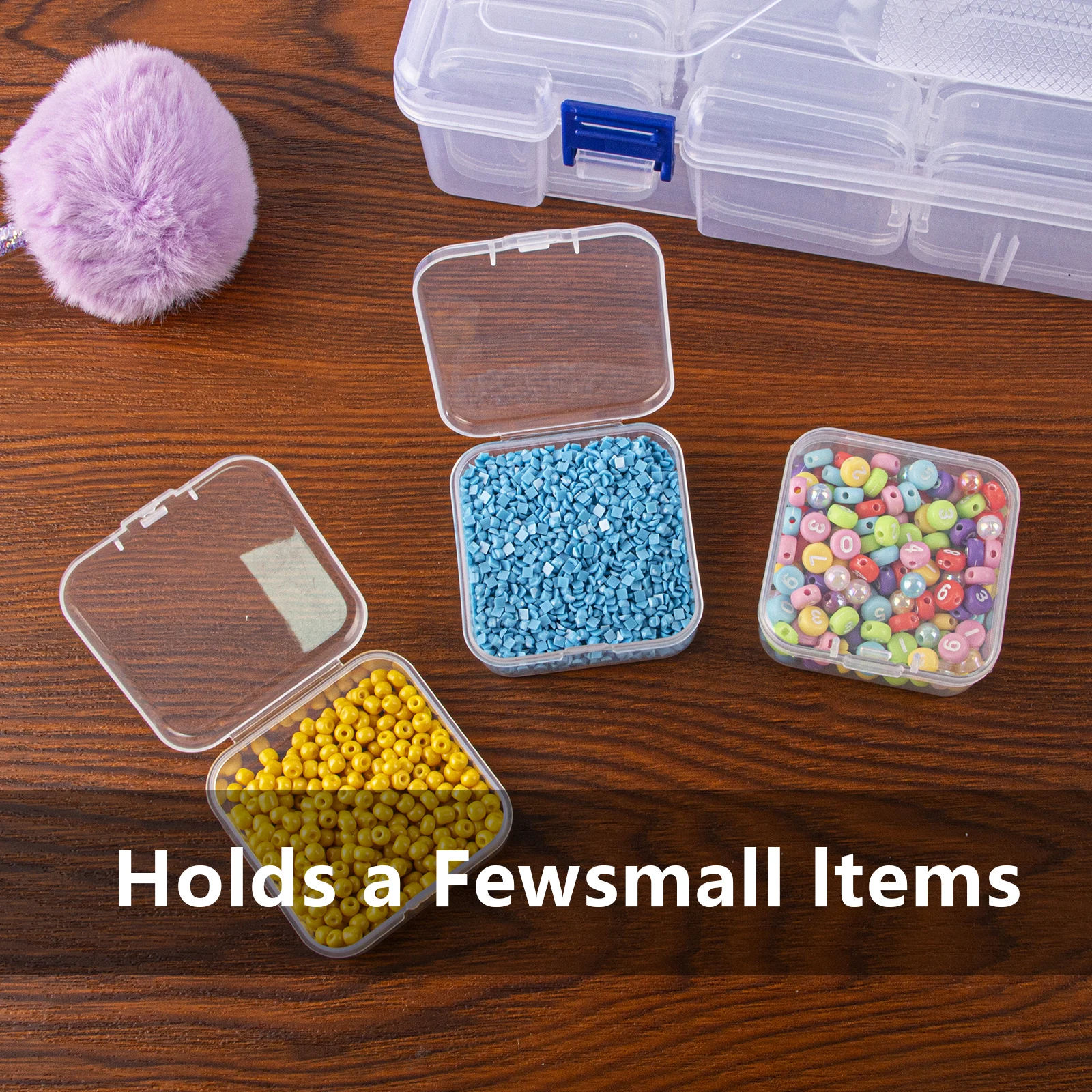 1 Set 45 Grid Small Bead Organizers, Bead Storage Containers Portable Organizer, Storage Gift Diamond Painting Stone Beads