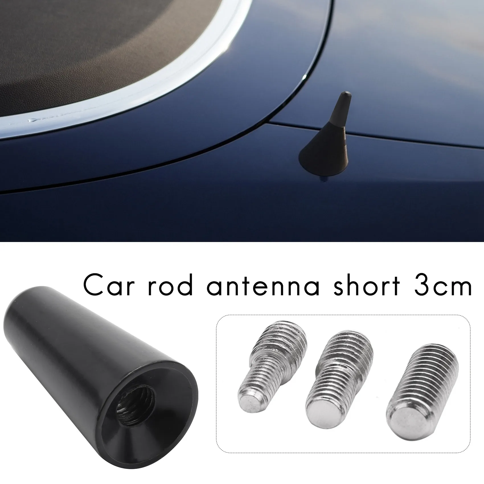 Antenna 3 Cm Roof Antenna Short Pole Car Pole Short Adapter Radio Foot car roof antenna