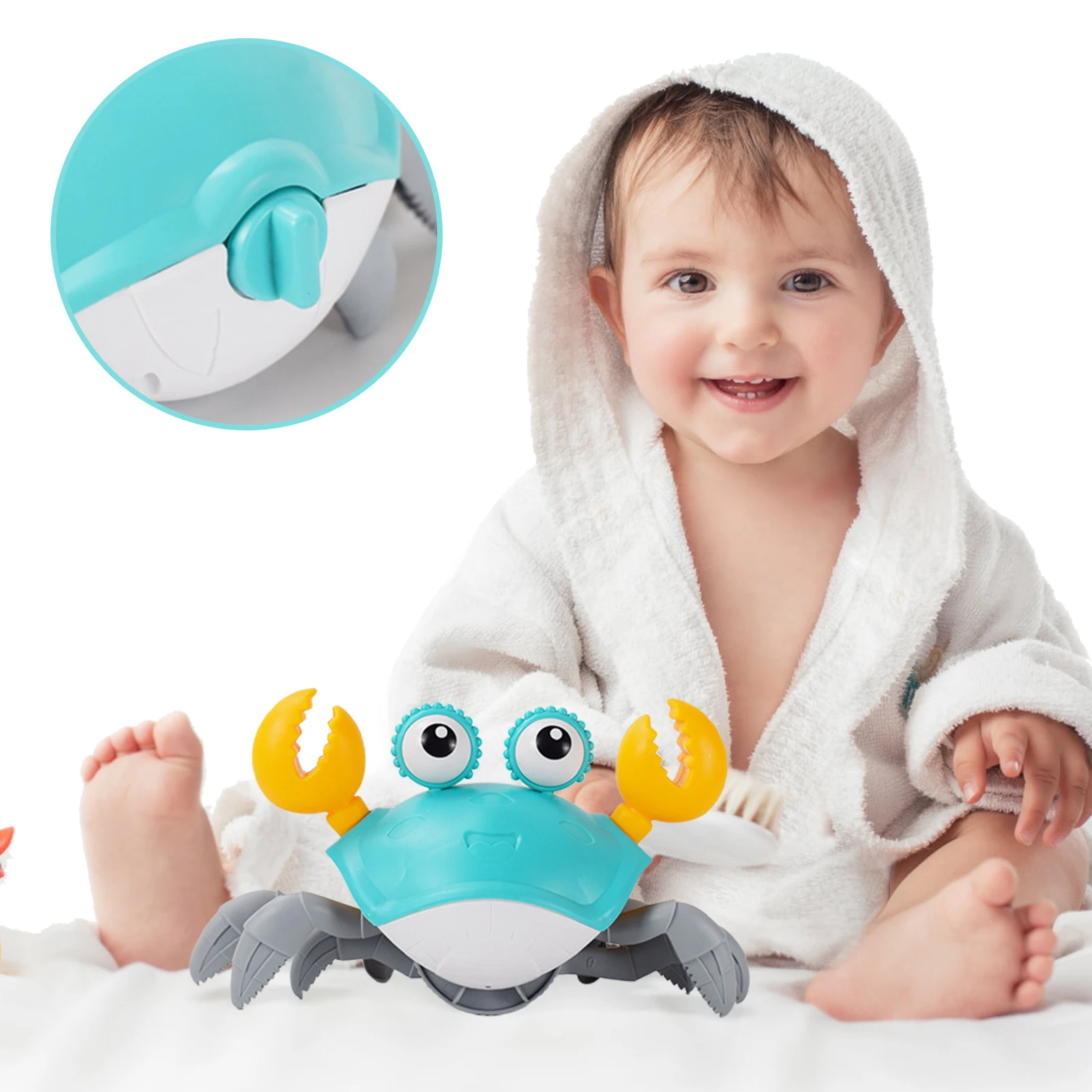 Crab Baby Bathing Toys Wind up Crab Bathing Toy Cute Clockwork Bathtub