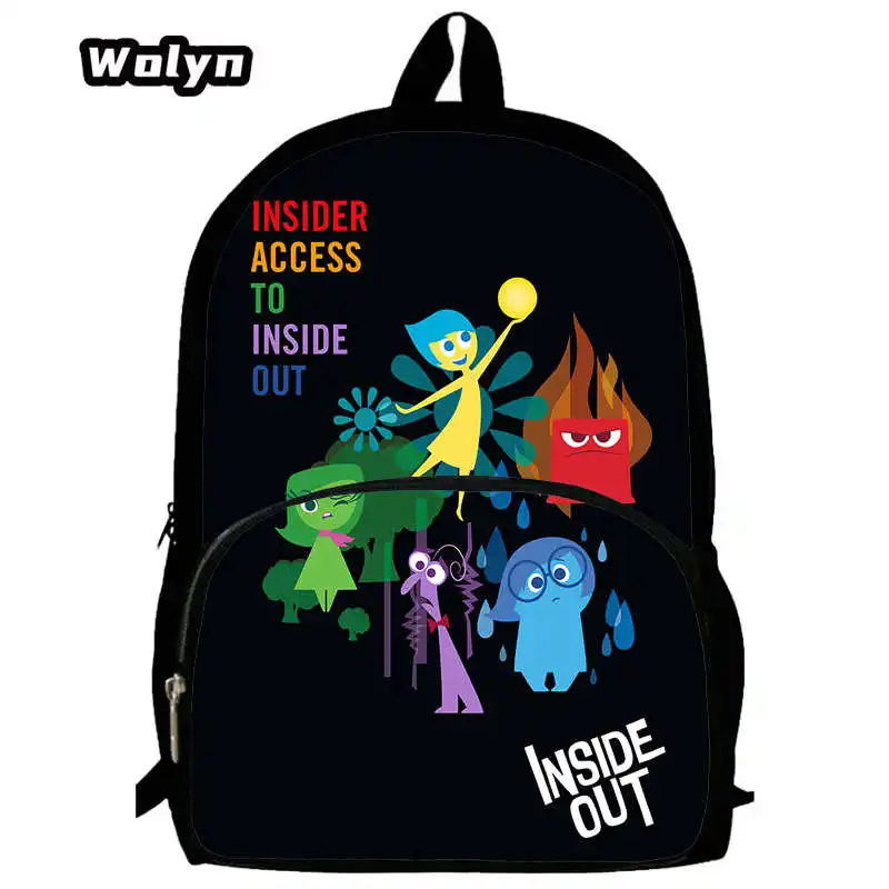 Inside Out 2 School Backpack Large Capacity shoulder bag zip  display picture 1