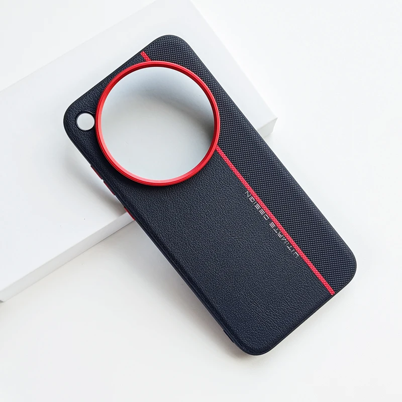 Minimalist Splicing PU Leather Anti-Fall Non-Slip Protective Case
