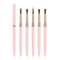 5Pcs Gradient Nail Art Brush For Manicure Salon Tool Professional Painting Drawing UV Gel Extension Pen Nail Polish Nail Brushes 1