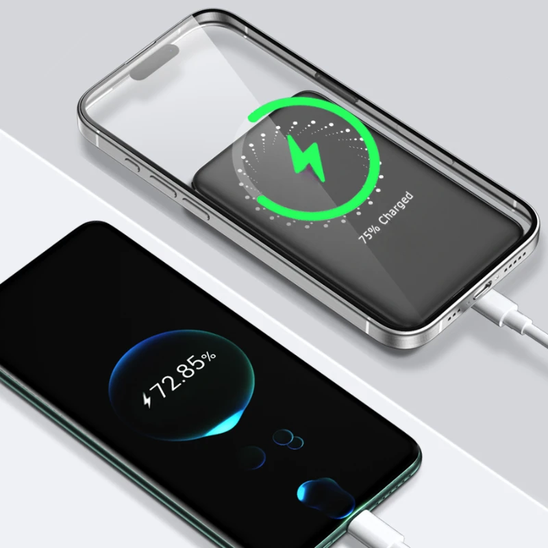 For IPhone 15 14 13 12Pro Samsung 2024 New 20W Back Backup Battery Powerbank Magnetic Power Banks Wireless Phone Charger 2