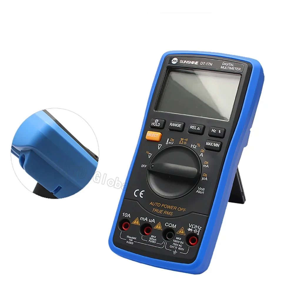 Multimeter SUNSHINE DT-17N Smart Multimeter Digital Professional Fully Automatic AC DC Voltage Current Resistance Measurement 4