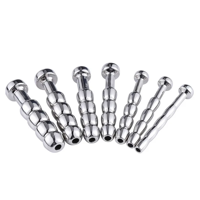 Urethral Dilatation Matel Catheters Beads 5/6/7/8/9/10/11mm For Male Sex Toy Penis Stimulation Horse Eye Stick Urethral Sounds