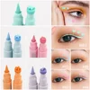 Colorful Double Head 2 in1 Waterproof Liquid Eyeliner Moon Star Shapes Tattoo Stamp Quick To Dry Eye Liner Pencil Makeup Tool 2