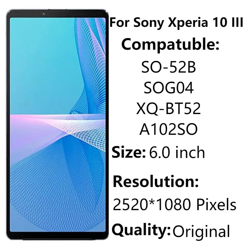 Xperia 10 III SO-52B SOG04 ラー yones 1194 HTXWXJC Case for Sony Xperia 10 III Case, SO-52B SOG04 XQ-BT52 A102SO Case,  Slim Thin Carbon Fiber TPU Rubber Protective Cases Anti-Scratch Shockproof
