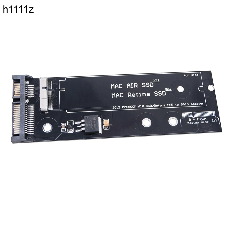 MAC 2012 SATA 3.0 어댑터 카드 라이저 보드 컨버터, 지지대 맥북 에어 레티나 A1465, A1466, A1435, A1436, 7 + 17 핀 SSD, 6Gbps, 신제품