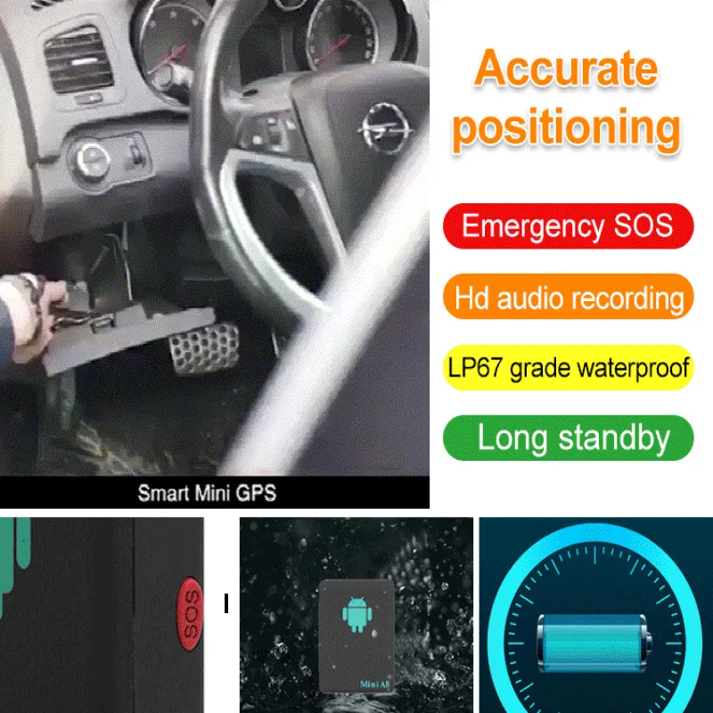 GPS Tracker A8 GPS Locator Accurate Positioning Portable Suitable For Anti-Loss Devices