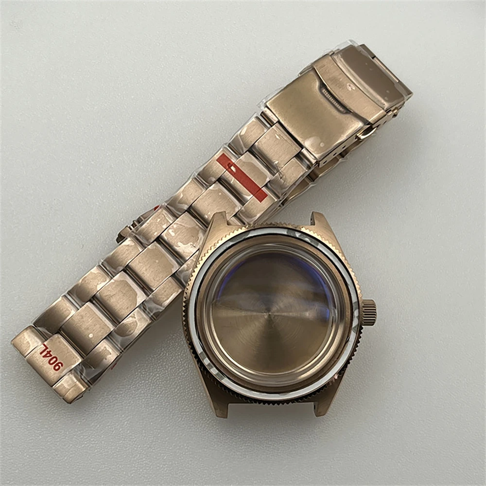 41mm caso conversão mergulho aço inoxidável assista