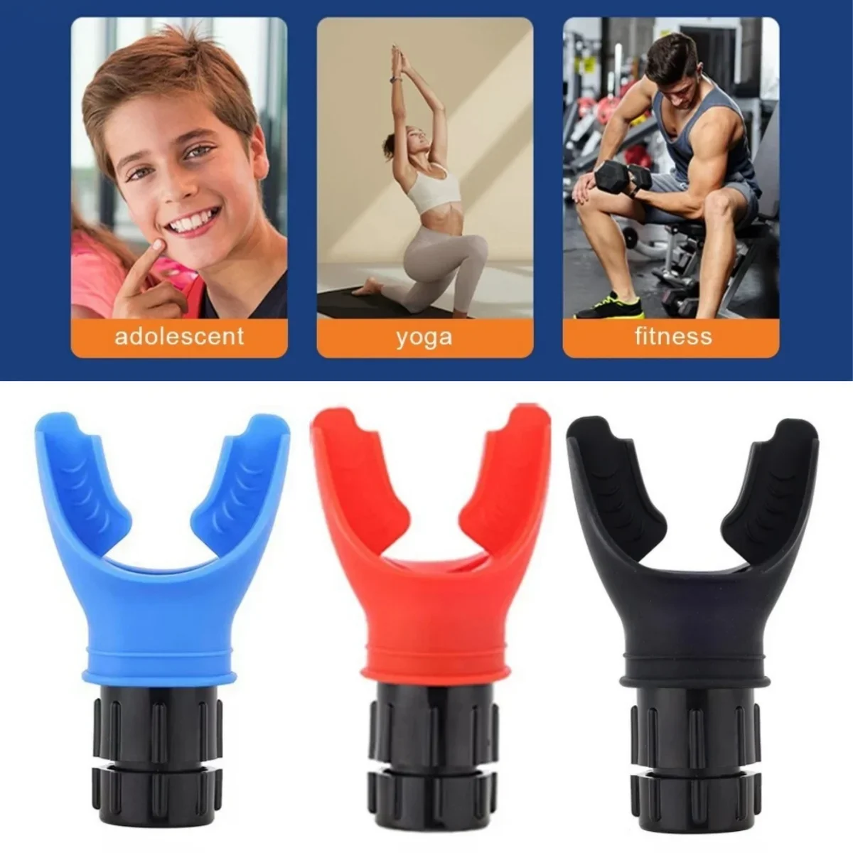 Exercise Lung Capacity Trainer breathing exerciser breathing trainer Silicone Adjustable Resistance Spirometry Breathing Exercise Device Outdoor Breathing Trainer
