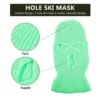 Ski Mask for Men Three Hole Wool Hat Balaclava Warm Full Face Cover 3-hole White Beanie Knit Knitting Miss 4