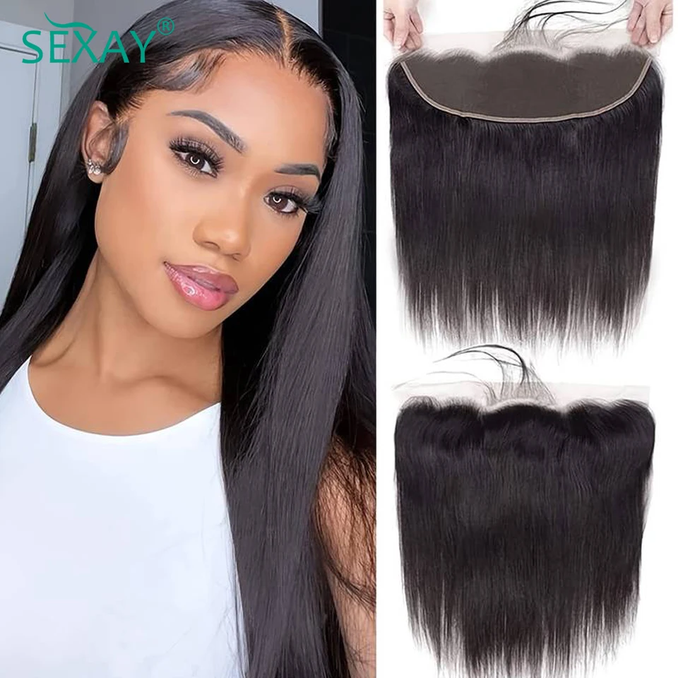 HD Transparent Lace Closure With Baby Hair 4x4 13x4 Swiss Lace Closures Frontals 100% Brazilian Human Hair Only For Black Women human hair extensions human hair closure human hair lace product human hair frontal