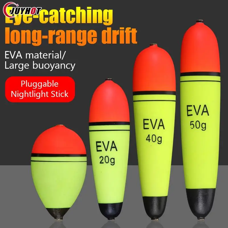 10-80G Eva Foam Fishing Float Rocky Fishing Long Shot Big Belly Drift Silver Carp Sea Bass Pesce Gatto Palla Di Galleggiamento Boia Bobber