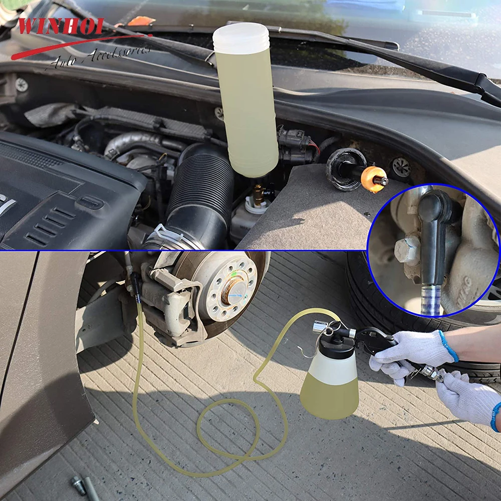 Car Brake Bleeder Kit Oil Change Pump brake bleeder kit oil change pump 1000ml Brake Fluid Replacement Tools Oil Exchanger for Auto Car Truck Motorcycle