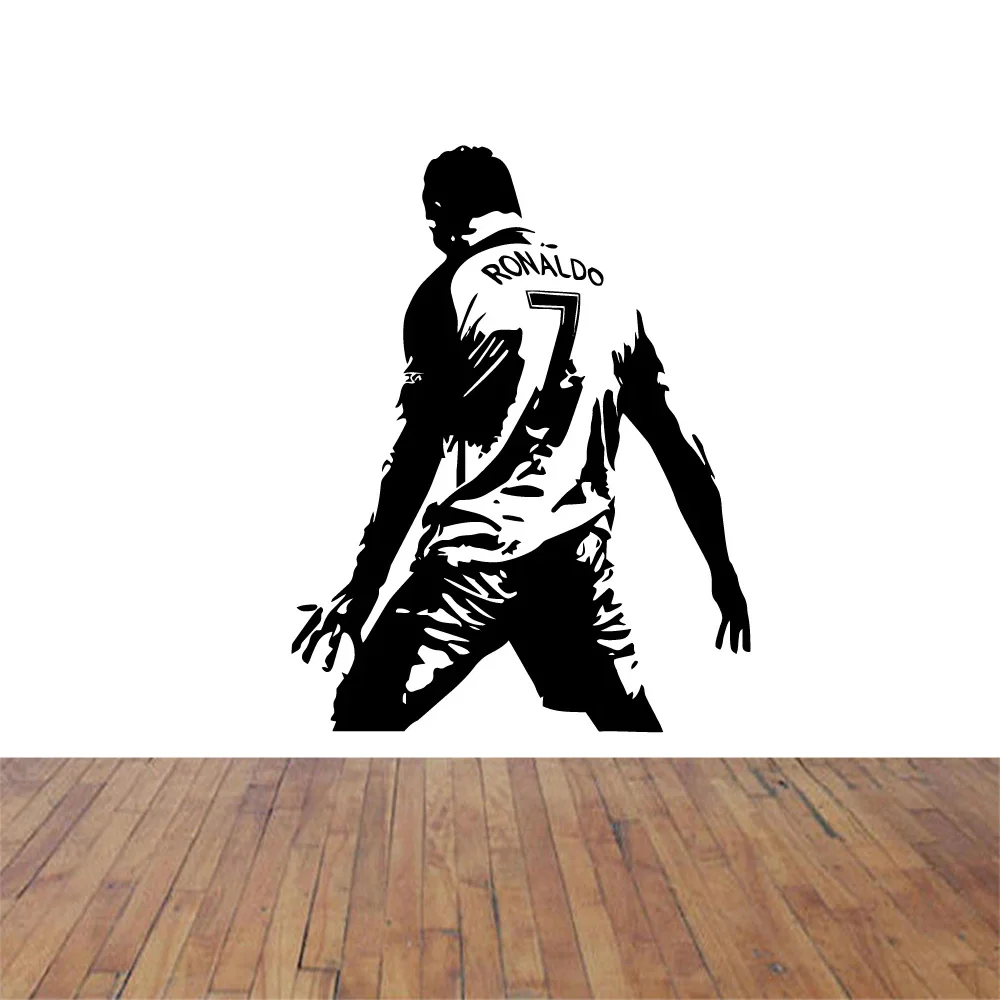 

Boys' room background wall football vinyl wall sticker football player wall sticker art mural room living room decoration