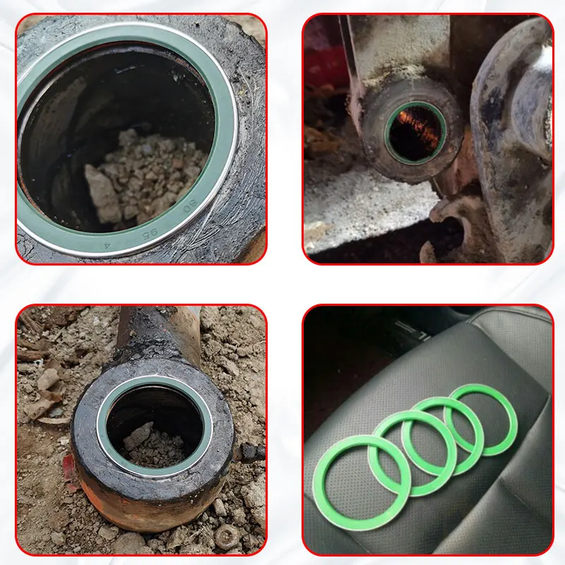 4pc Tools Oil Seal for Excavator Bucket spindle Dustproof seal 70-90mm for CAT Hyundai Doosan Sany Komatsu XCMG rubber seal
