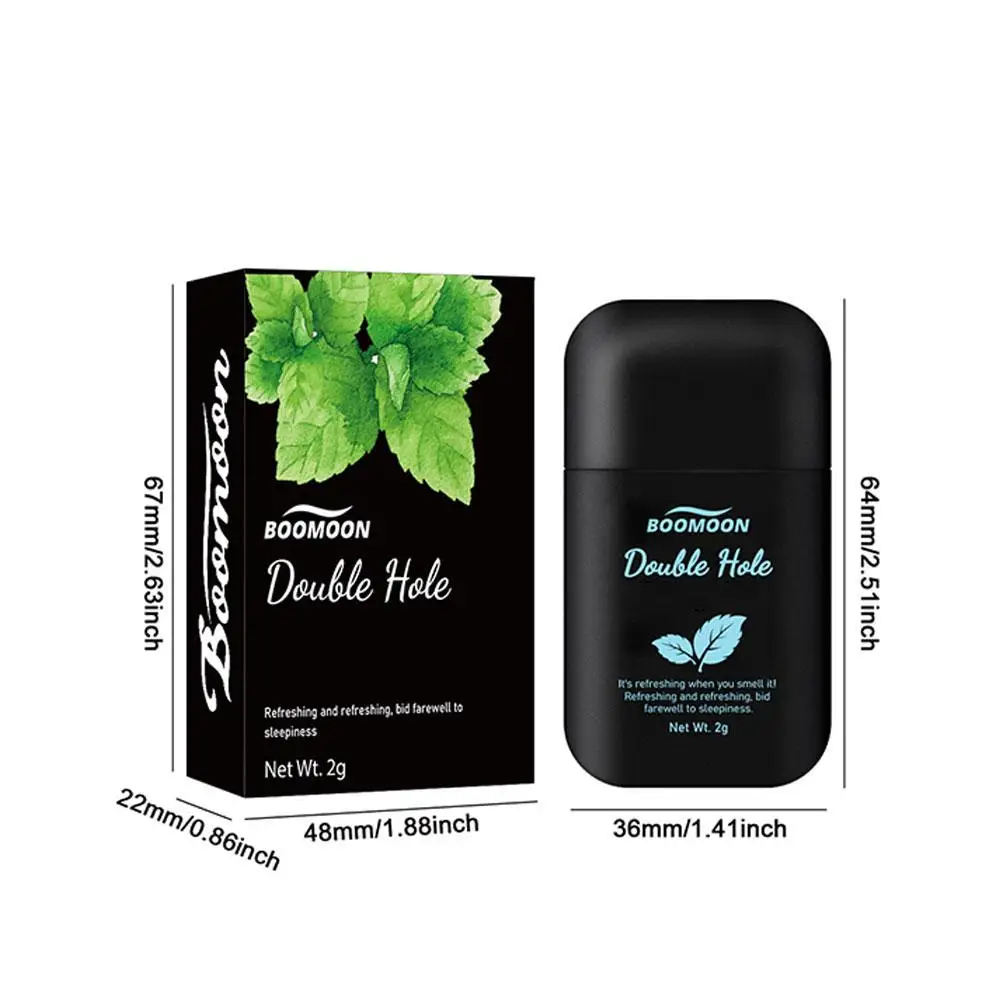 Nasal inhaler cleansing nasal inhaler diffuser sniffer double hole herbal repair nasal box natural inhaler