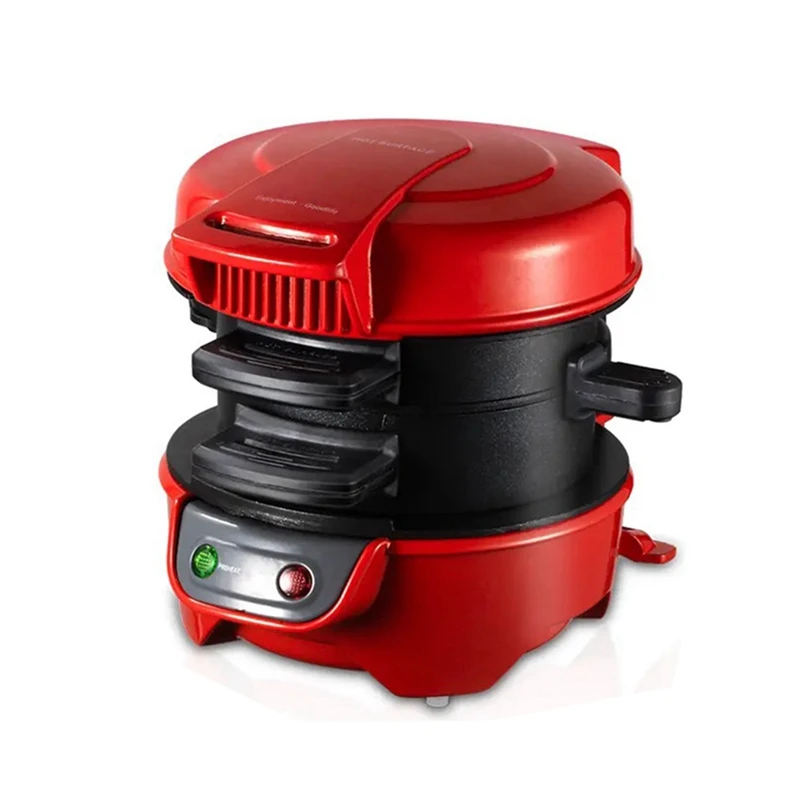 Burger Press Hamburger Patty Maker Non-Stick Multifunction Hamburger Omelette Steak Breakfast Sandwich Machine EU Plug Durable 4