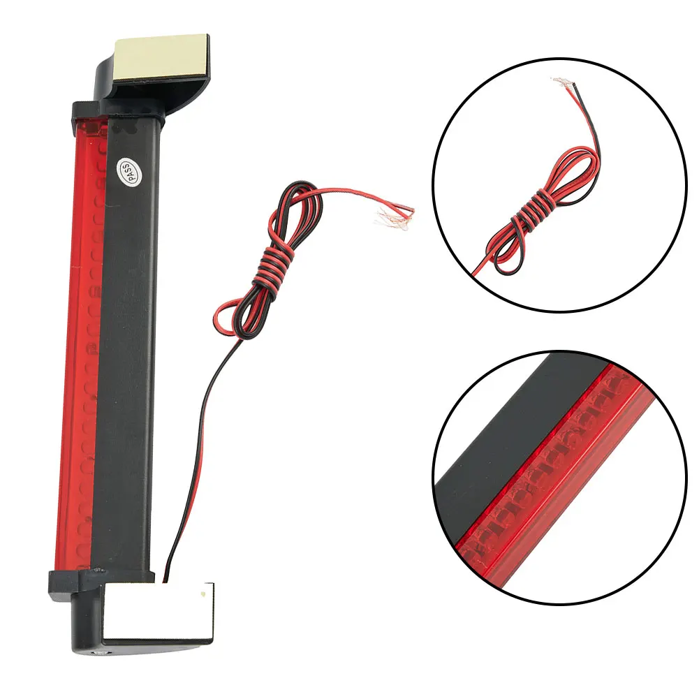 Per Auto Offroad Brake Light Mount Rear Red Reflector Signal Smoke Stop Tail 12V 24Led Universal Bright Vehicle