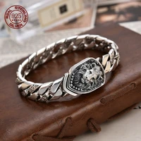 Bracelet en argent sterling S925, prix d'usine, dominateur, réservoir de lion, splendide, tendance, bijoux vintage, cadeau exquis 1