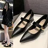 Women High Heels Mary Jane Single Shoes Pointed Toe Dress Party Slingback Sandals Fashion Summer New Pumps Walking Zapatos Mujer 1