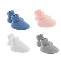 Newborn Birth Set Cotton Boy Girl Accessories Photography Props 3Pcs Set Baby Hat+Gloves+Foot Cover Anti Scratching Baby Stuff 6